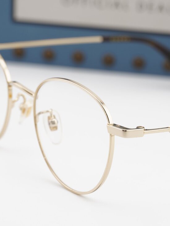Gucci GG0607OK 001 Round Eyeglasses - Gold 50mm main image 10